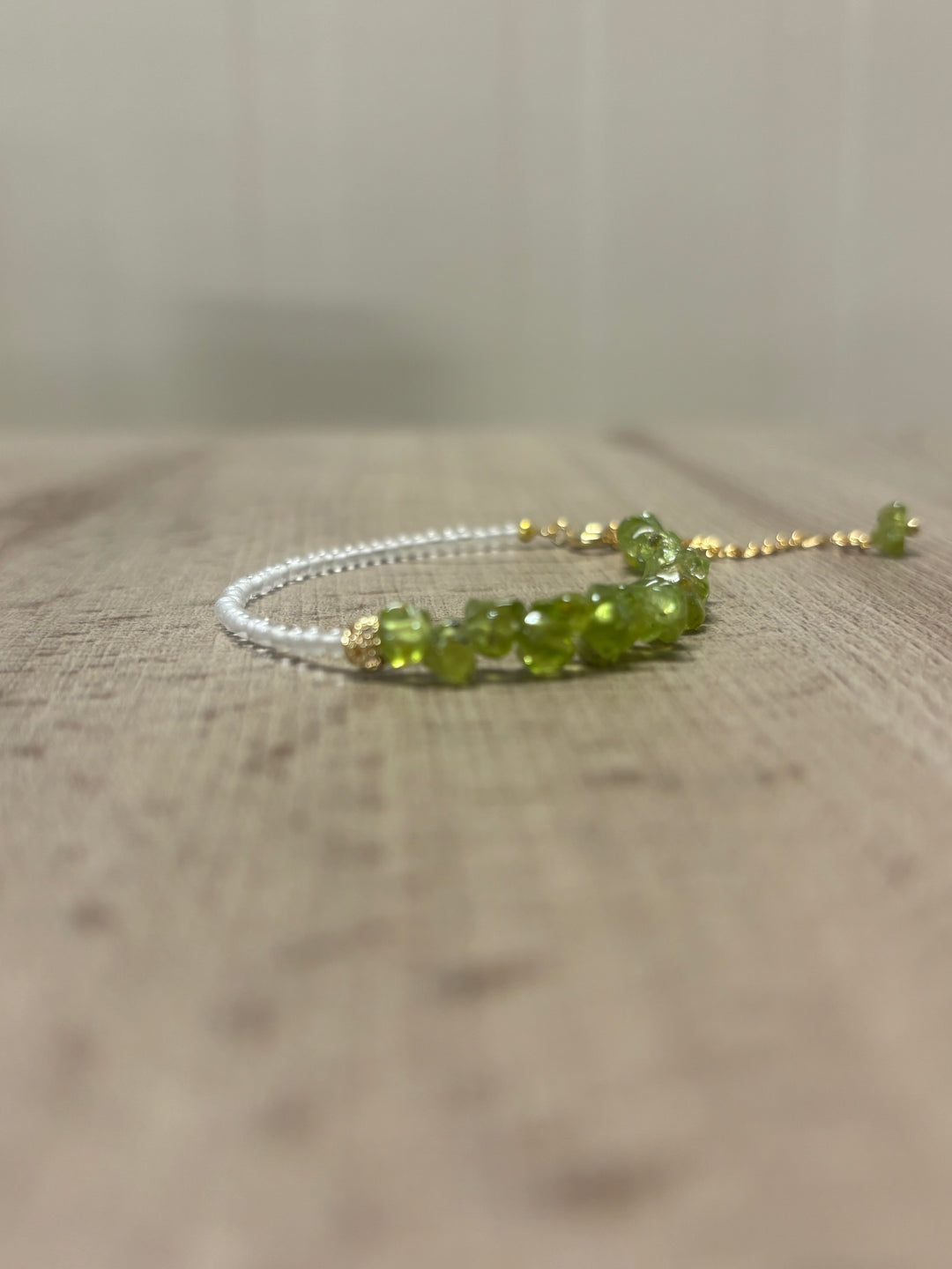 Edelstein Armband Lavendelquarz oder Peridot