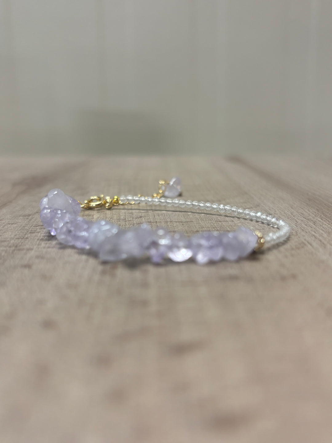 Edelstein Armband Lavendelquarz oder Peridot