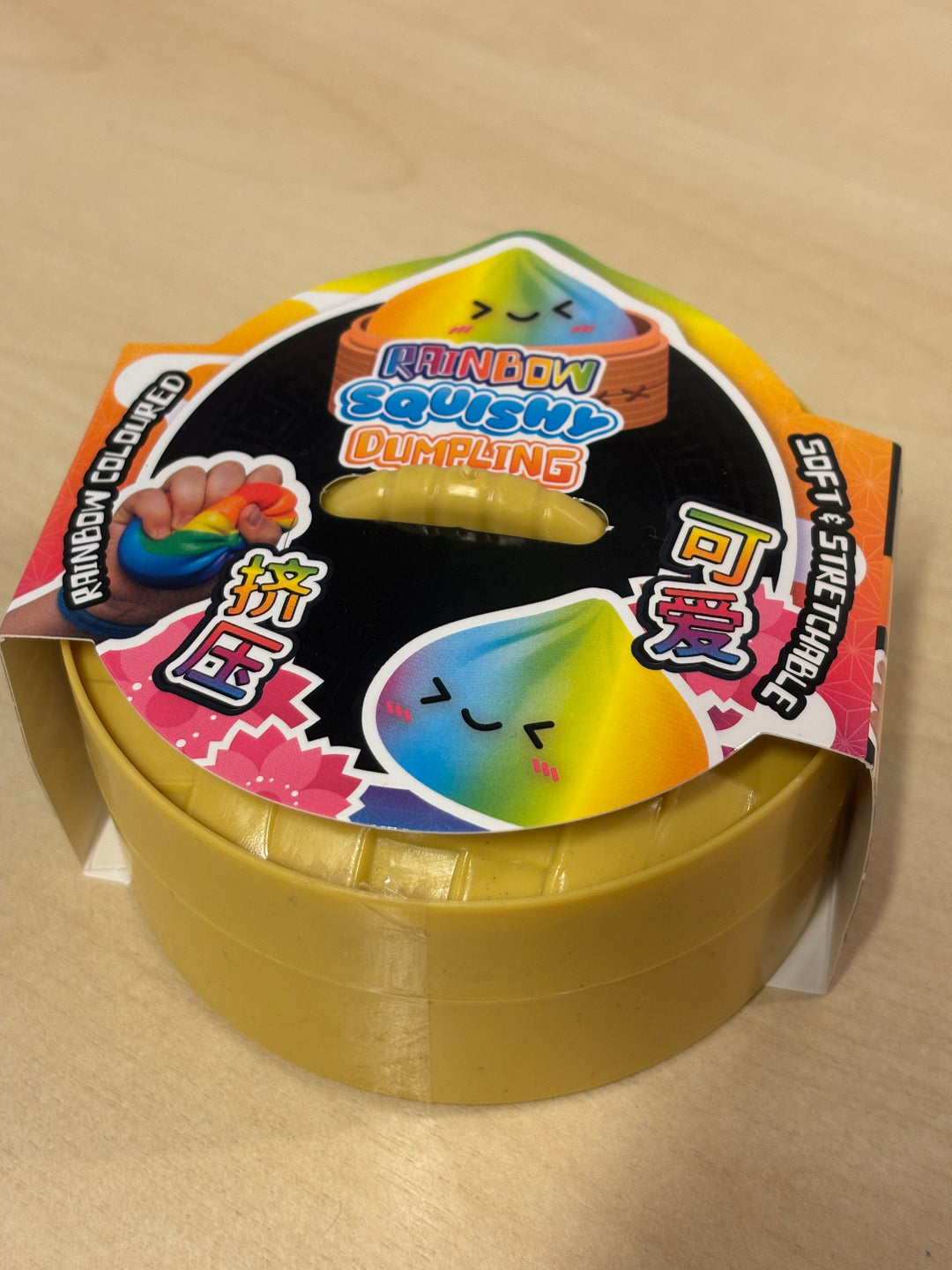 Regenbogen Anti-Stress Squishy Dumpling (1er-Box)