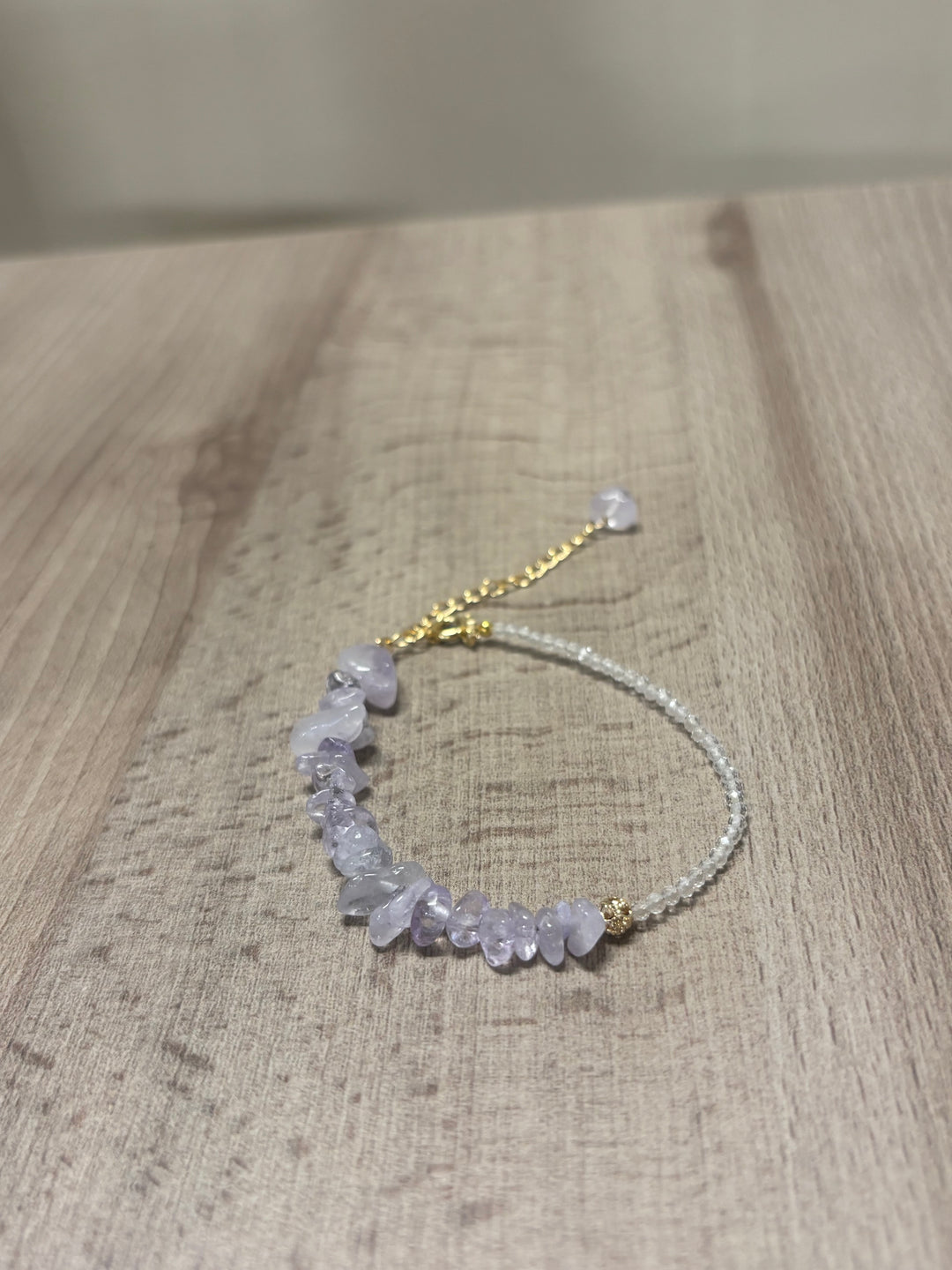 Edelstein Armband Lavendelquarz oder Peridot