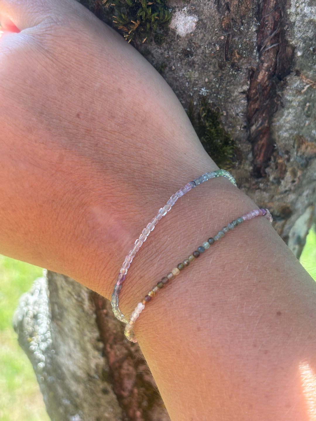 Seelenklar – 2er-Set Fluorit-Armbänder für Fokus & Harmonie